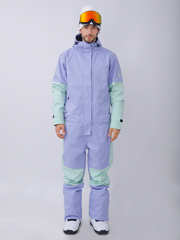 Einteiliger Snowshred Alpine Ranger Colorblock-Schneeanzug für Herren