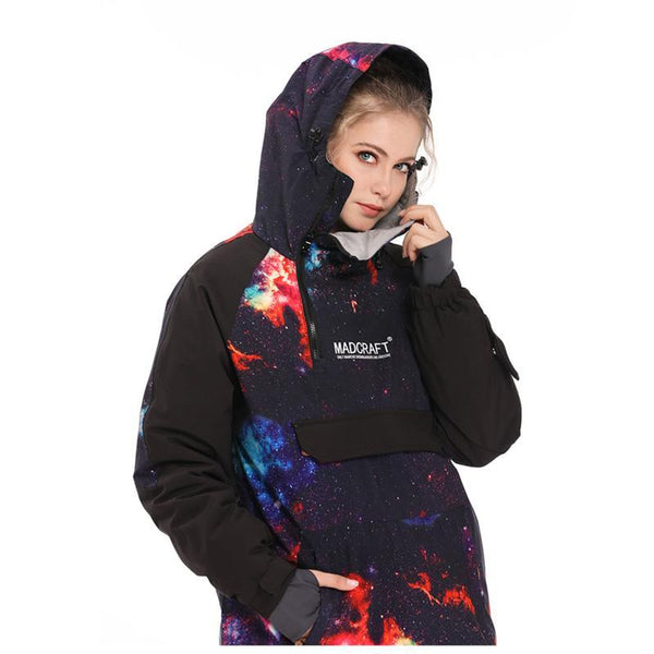 Women's Mad Craft Snow Tech Unisex Pullover Waterproof Snow Hoodie