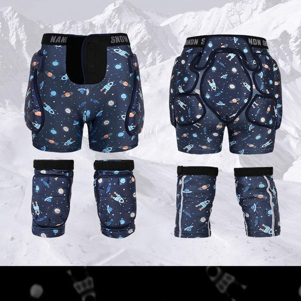 Kids Nandn Little Explorer Professional Snow Hip Pad & Knee Pad