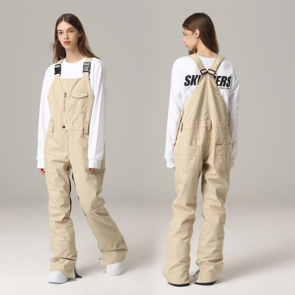 Damen Searipe Mountain Terry Skihose Schnee Bibs Latzhose