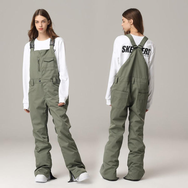 Damen Searipe Mountain Terry Skihose Schnee Bibs Latzhose