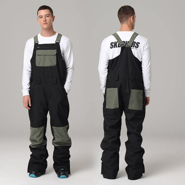 Herren Searipe Unisex Stylish Khaki Mountain Discover Ski Hose Schnee Bibs Latzhose