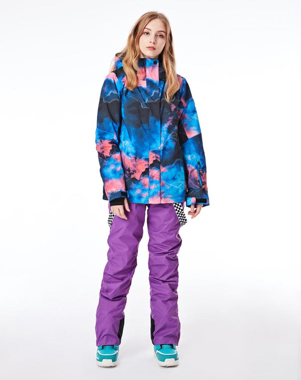 Women's SMN 5k Light Graffiti Ski Suits - snowverb