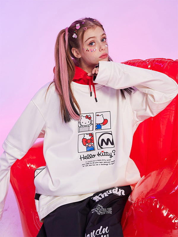 Damen-Snowboard-Hoodie von Nandn x Hello Kitty