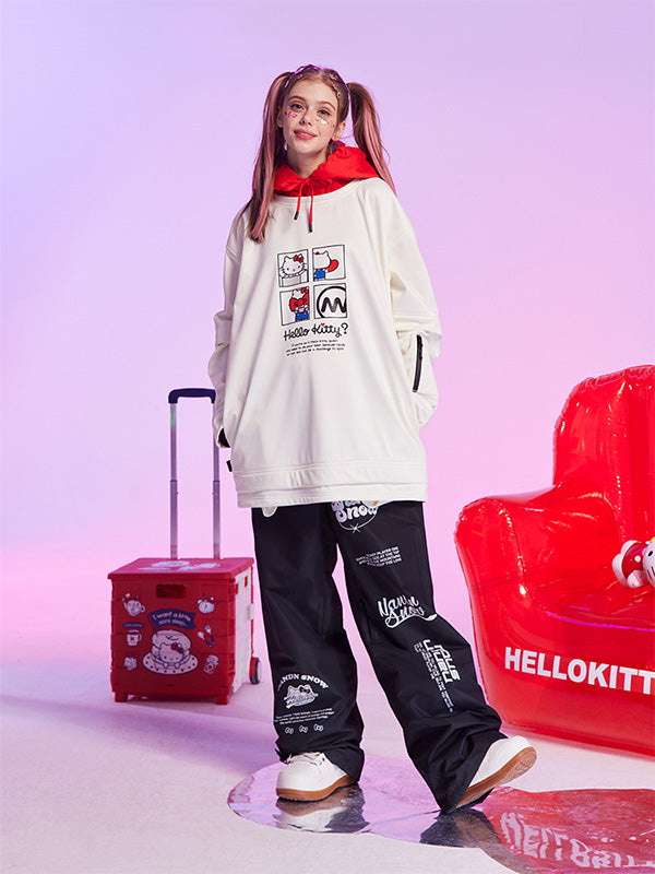 Nandn x Hello Kitty Snowboard-Hoodie für Herren