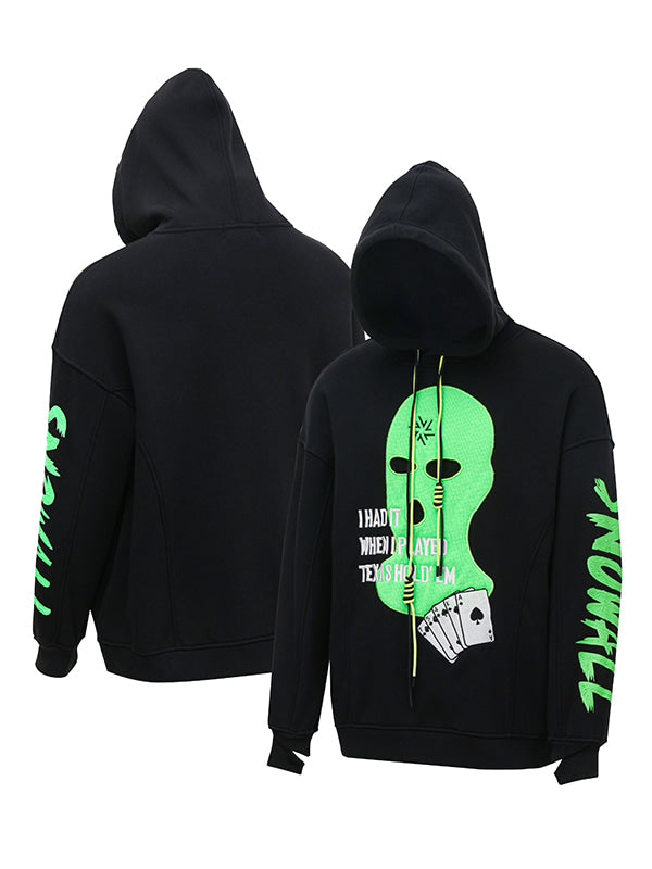 Snowall Unisex Gangster Swagger Snowscape Damen-Hoodie, wasserabweisend