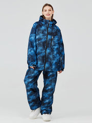 Arctic Queen Damen-Schneeanzug-Sets mit kosmischem Print