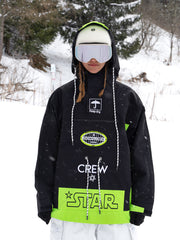 Snowall Unisex Mountain Star wasserdichte Anorak-Snowboardjacke für Damen und Herren