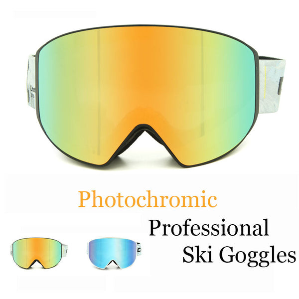 Cosone Unisex photochrome PERCEIVE-Skibrille mit Schutzbrille + MFI-Maske