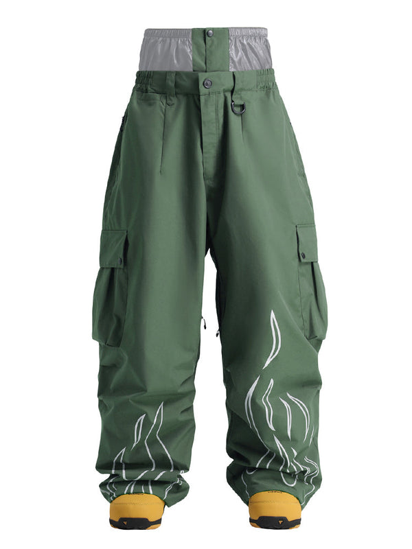 Gsou Snow Furious Spark Reflektierende Cargo-Schneehose für Damen