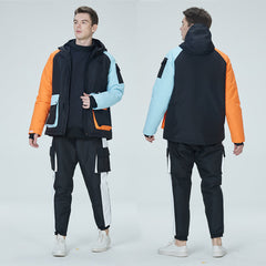 Arctic Queen Herren-Schneeanzüge mit Farbblockdesign (Divided Sky)