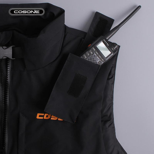 COSONE Damen-Winterweste für Outdoor-Aktivitäten mit Walkie-Talkie-Tasche und Daunen-Schnee