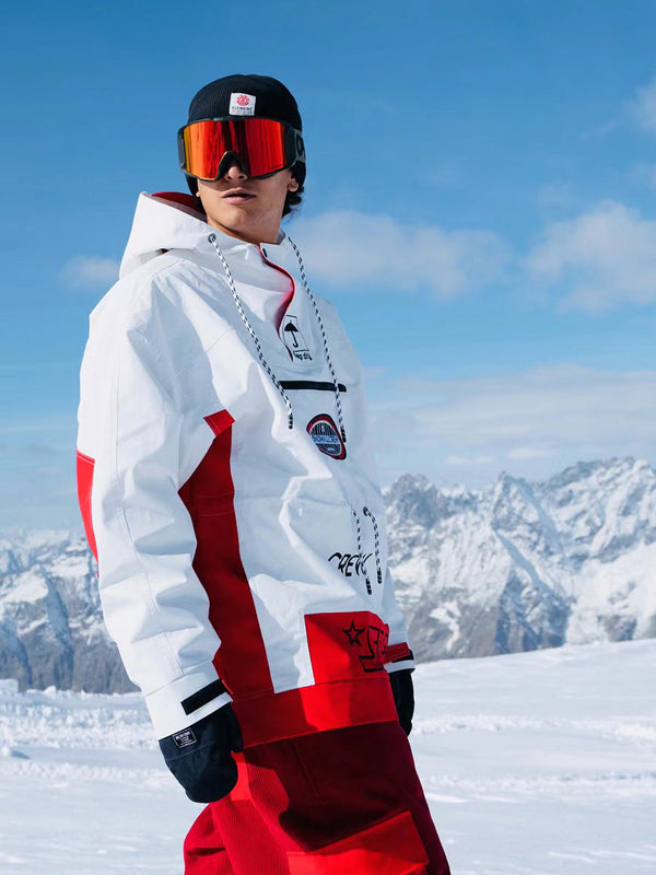 Snowall Unisex Mountain Star wasserdichte Anorak-Snowboardjacke für Damen und Herren