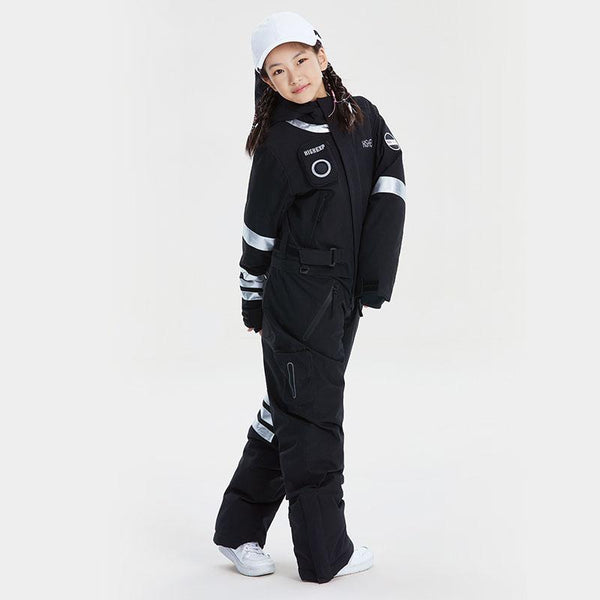 Unisex-Snowboardanzug für Kinder mit hohem Tragekomfort und stylischem NASA-Design