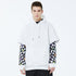 Herren-Fleece-Schneehoodie mit Smiley-Gesicht