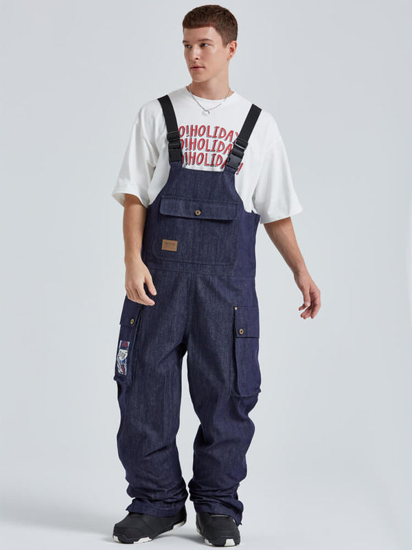 Dook Snow Denim Damen-Schnee-Latzhose