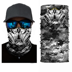 Unisex-Gesichtsmasken und Halswärmer mit 3D-Muster gegen giftige Gase