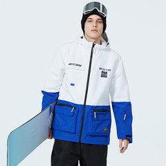 Sportliche Unisex-Schneejacke mit lustigen Punkten