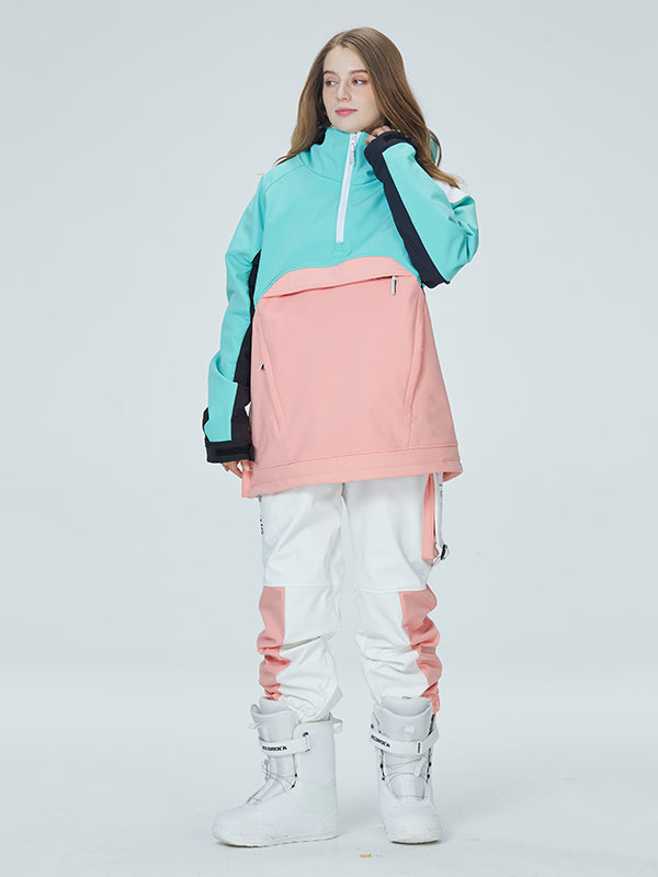 Arctic Queen Mountain Star Color Block Anorak-Schneejacke für Damen