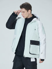 Arctic Queen Herren-Schneejacke „Divided Sky Colorblock“