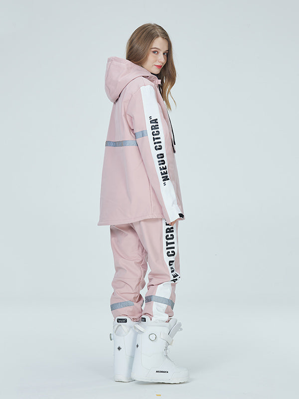 Arctic Queen Winter Guide Stripe reflektierende Schneeanzüge für Damen