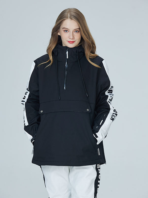 Arctic Queen Winter Guide Stripe Reflective Smock Snow Jacket für Damen