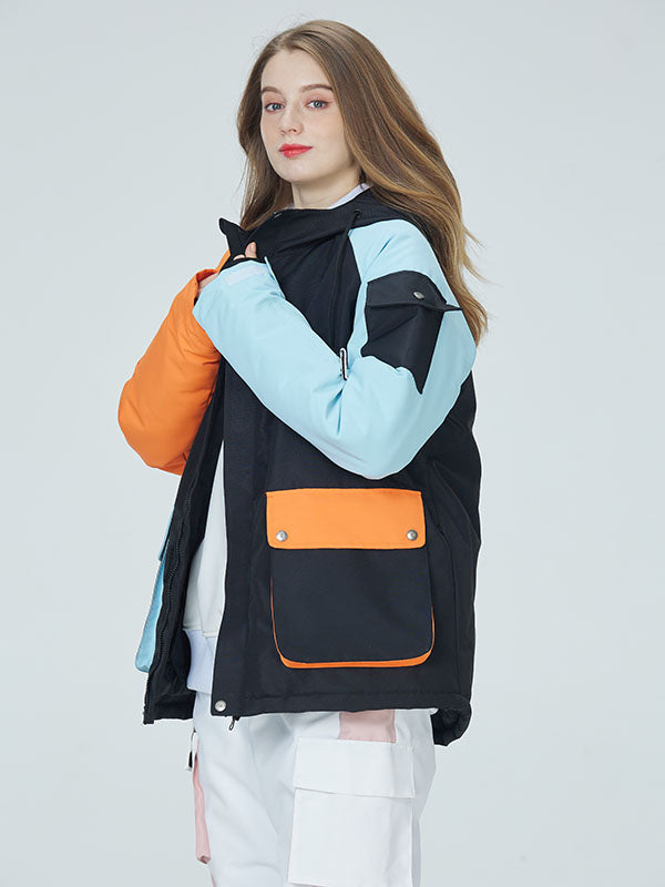 Arctic Queen Damen-Skijacke „Divided Sky Colorblock“