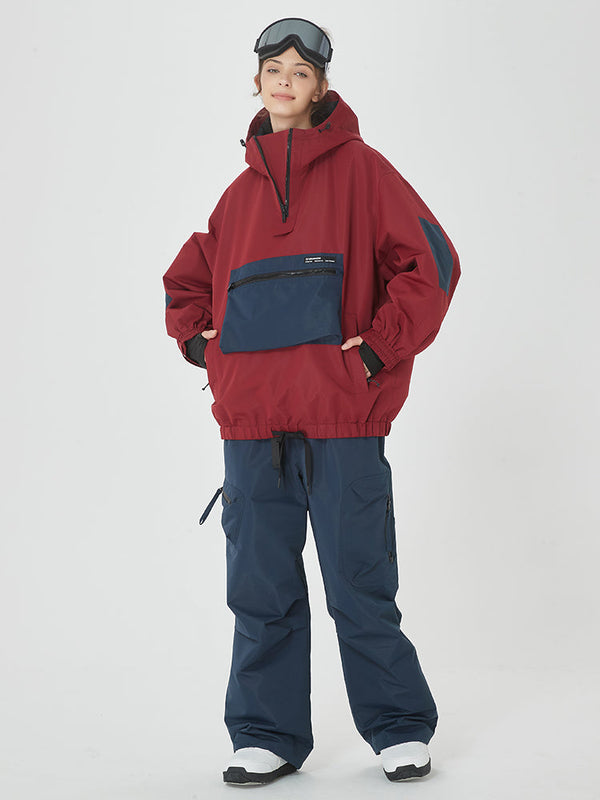 Damen-Winterbomber-Schneejacke mit Prime Cargo Baggy Snowboardhose