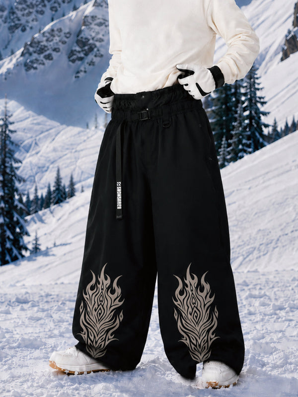 Hyper Beast Herren-Snowboardhose, strapazierfähig, vielseitig, Freestyle, Baggy-Design