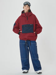 Damen-Mountain-Freerider-Freestyle-Skianzug, Baggy-Schneejacke und -hose