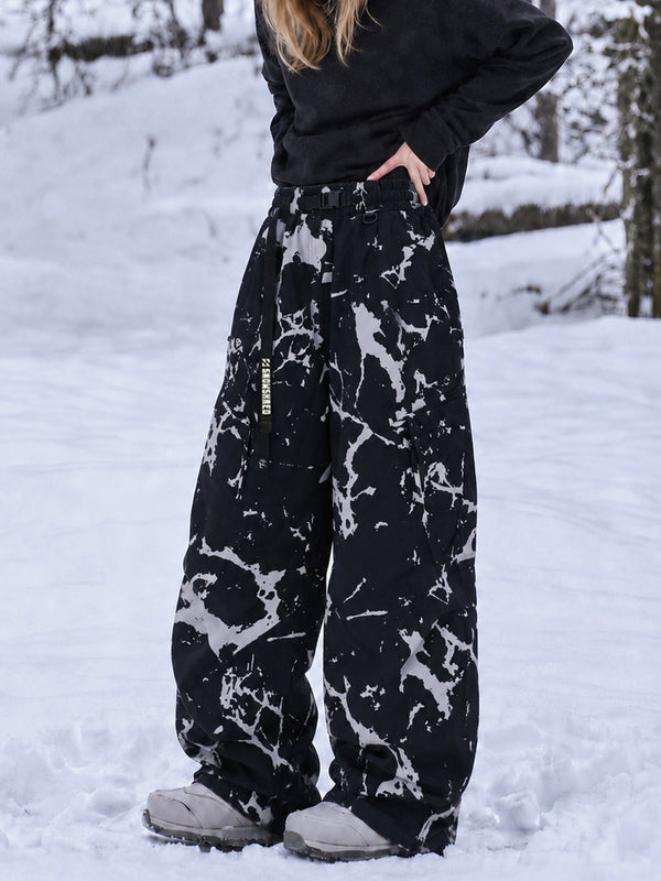 TerrainFlex Freestyle Oversized Cargo Snowboardhose für Damen – Crew Edition