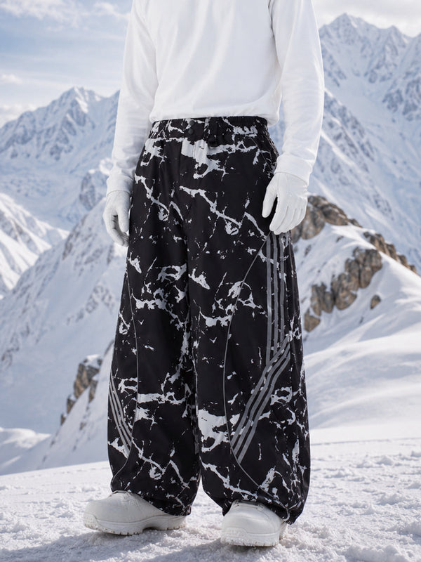 Nightline Park Baggy-Schneehose für Herren mit reflektierenden Kanten