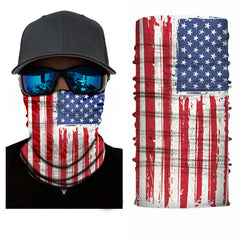 Unisex-Gesichtsmasken und Halswärmer mit amerikanischem Flaggenmuster