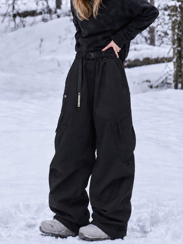 TerrainFlex Freestyle Oversized Cargo Snowboardhose für Damen – Crew Edition