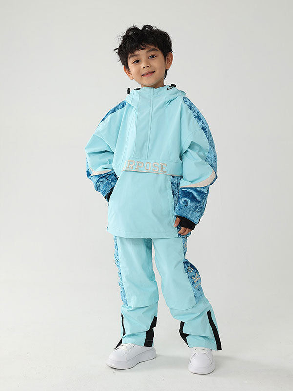 Air Pose Anorak-Schneejacke und -hose für Kinder mit Blumenmuster