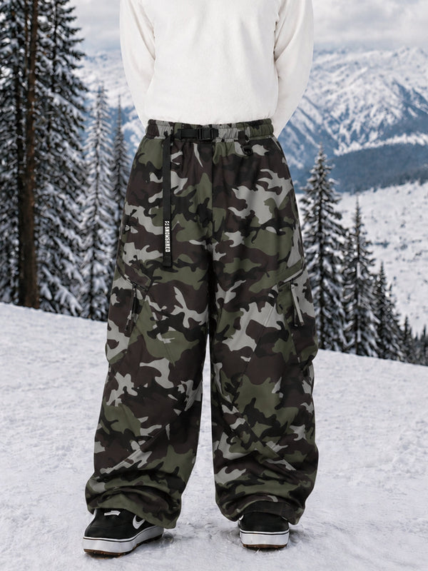 Pantalon de snowboard cargo oversize TerrainFlex Freestyle pour homme – Édition Crew