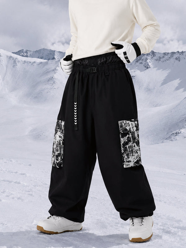Herren Park Rider Hyper Flux Urban Graffiti Cargo Freestyle Baggy Schneehose