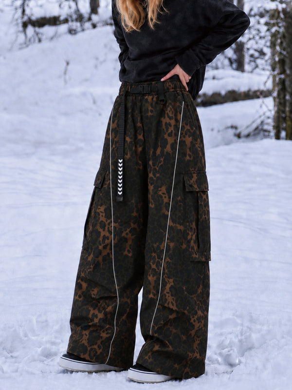 Wild Motion Damen-Snowboardhose mit reflektierenden Cargotaschen und extra weitem Schnitt