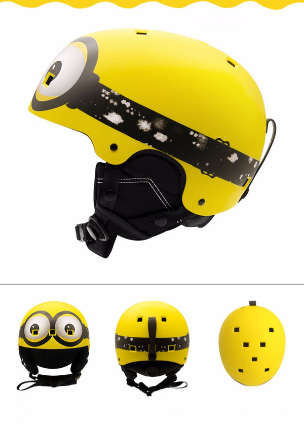 Unisex-Snowboardhelm „Gsou Snow“ für Jungen, ganzjährig, mit Cartoon-Motiven, für den Winter.