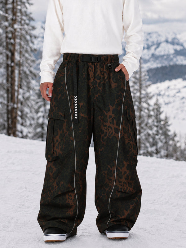 Wild Motion Herren-Snowboardhose mit reflektierenden Cargotaschen und extra weitem Schnitt