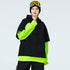 Damen-Fleece-Schneehoodie mit Smiley-Gesicht