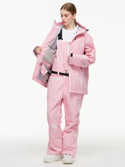 Damen-Schneeanzug „Arctic Queen Snowflake Princess Fantasy“ mit Latzhose