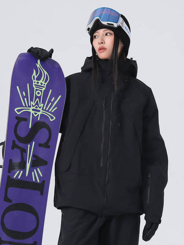 Women's Searipe Unisex Durable Mountain Rider All-Terrain Baggy Snow Jacket