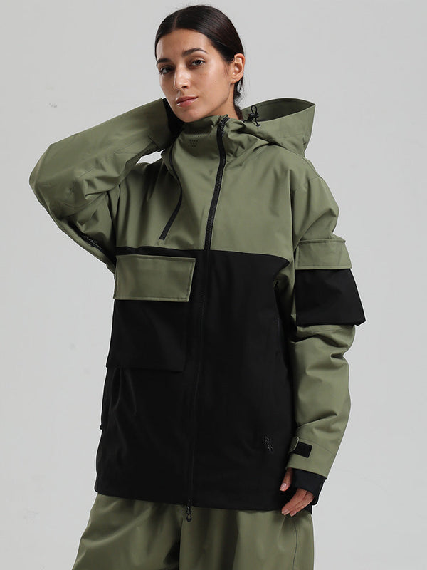 Gsou Snow Terrain Flow FlexZip Hybrid Cargo Snowboardjacke für Damen