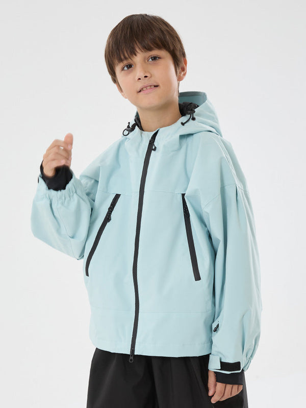 Jungen Schneejacke mit Hasenohren, wasserdicht, wärmend, mit Kapuze