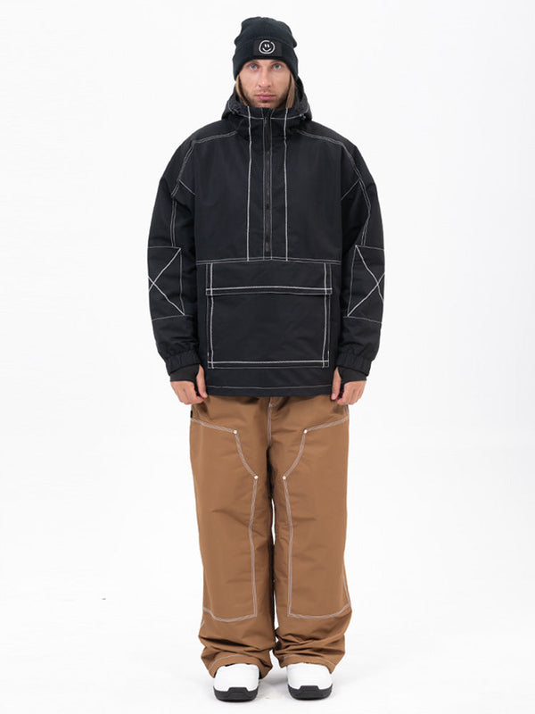 Mountain Vibe Pulloverjacke für Herren & Urban Freerider Baggy-Schneehose Set