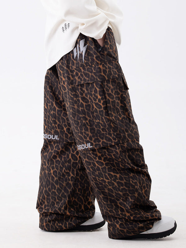 Damen Wild Soul Steeze Shred Master Baggy Street Cargo Camo Schneehose / Shorts