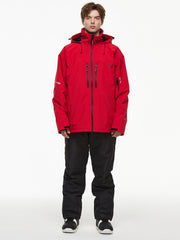 Herren-Backcountry-Bergwindjacke, Thermo-Schneeanzug mit Latzhose