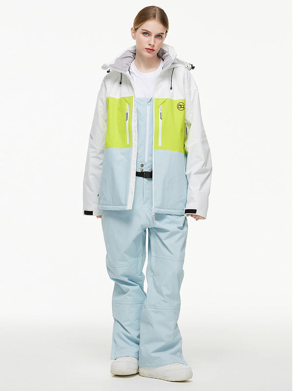 Arctic Queen Mountain Windbreaker Thermo-Schneeanzug für Damen mit Latzhose