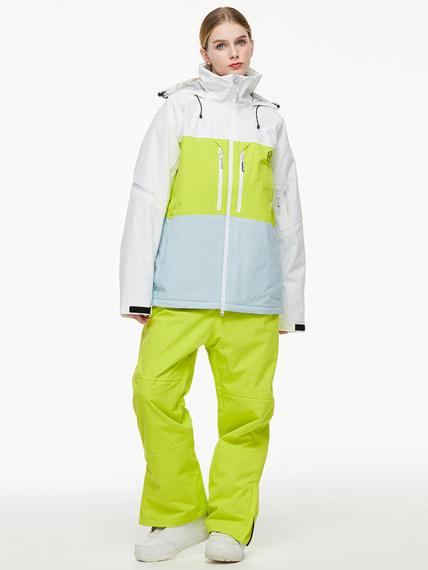 Arctic Queen Mountain Windbreaker Thermo-Schneeanzug für Damen mit Latzhose